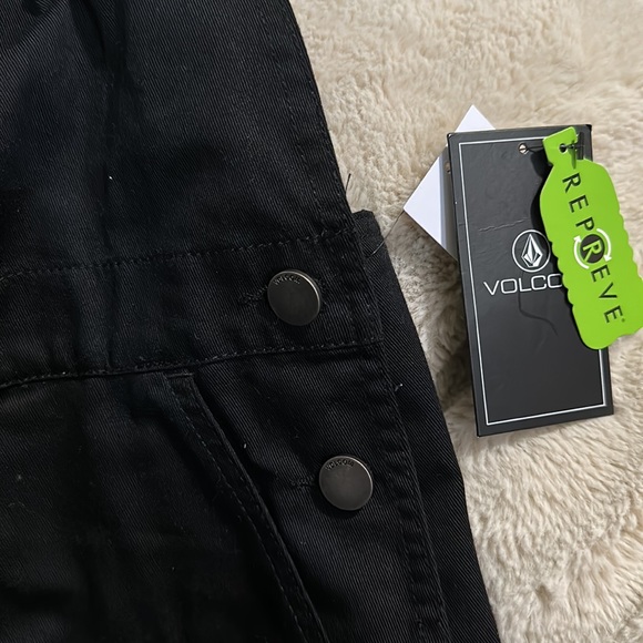 NWT! Volcom Frochickie Overalls Short Black XL - Picture 9 of 16